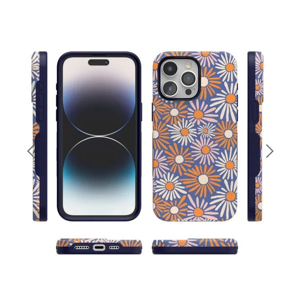 Casely Spring Forward Daisy Floral Case for iPhone 13 Pro blue flowers - Picture 5 of 8